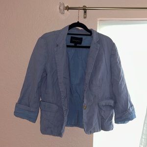 Banana Republic Blue Cotton Blazer